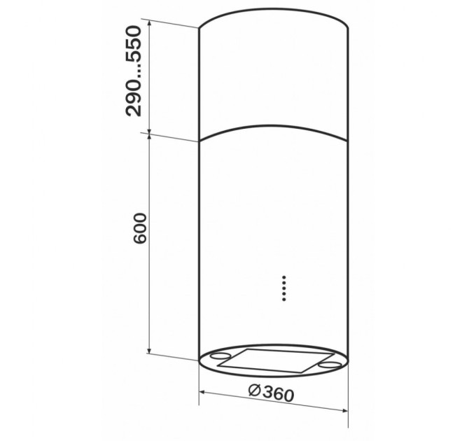 Витяжка кухонна GRANADO Segovia 3604-1200 inox (GCH6436477)