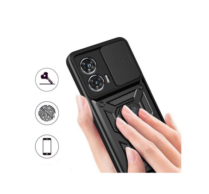 Чохол до мобільного телефона BeCover Military Motorola Moto G85 Black (712163)