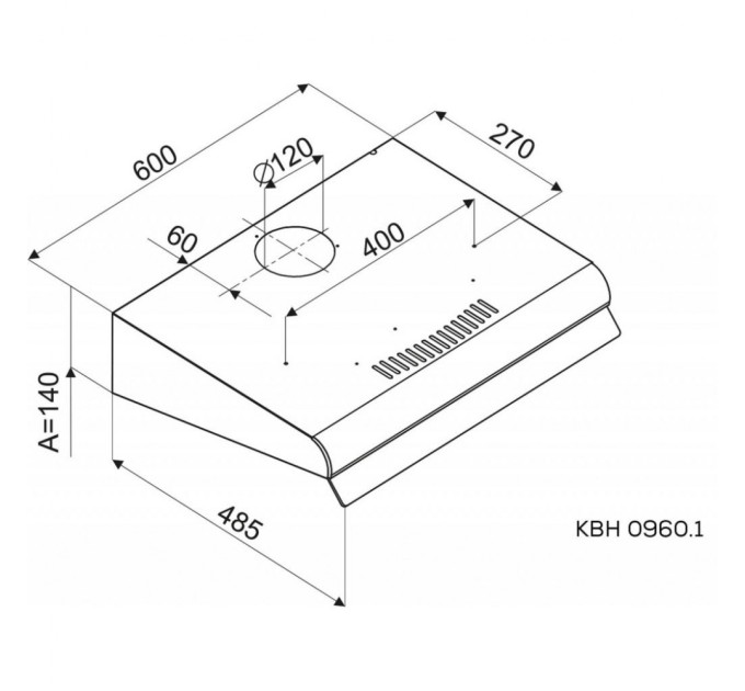 Витяжка кухонна Kernau KBH 0960.1 X