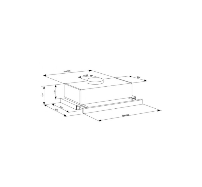 Витяжка кухонна Eleyus LOTUS 1000 60 BL