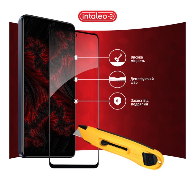 Стекло защитное Intaleo Full Glue Tecno Spark 10 Pro (1283126580628)