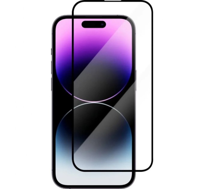 Скло захисне Lunatik Premium Tempered Glass 3D Full Cover Black for iPhone 14 Pro Max (1195283)