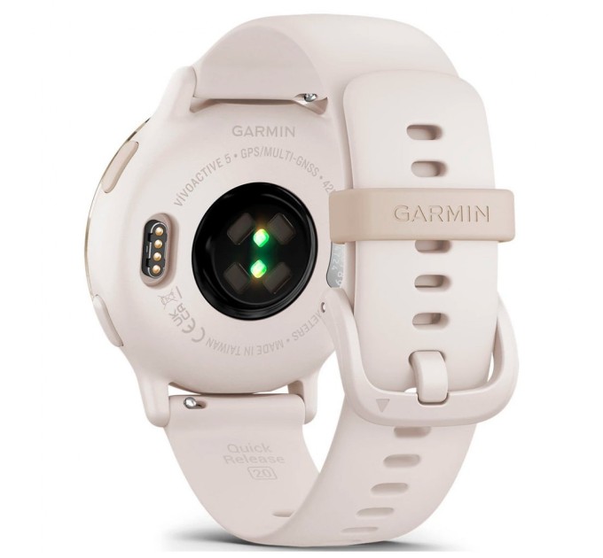 Смарт-годинник Garmin vivoactive 5, Ivory/Cream Gold, GPS (010-02862-11)