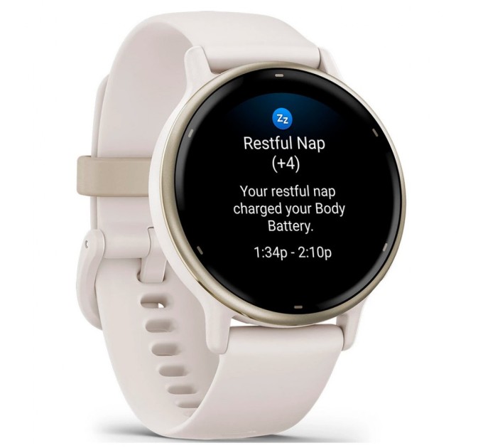 Смарт-годинник Garmin vivoactive 5, Ivory/Cream Gold, GPS (010-02862-11)