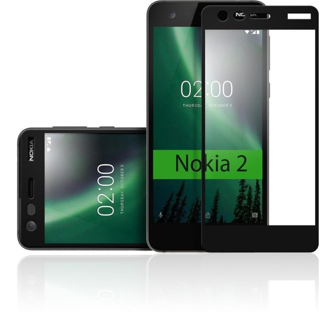 Скло захисне Vinga для Nokia 2 Black (VTPGS-N2B)