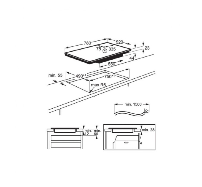 Варочна поверхня Electrolux EIV83443BW