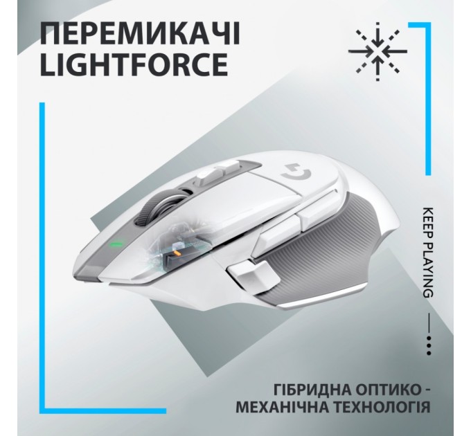 Мишка Logitech G502 X Lightspeed Wireless White (910-006189)
