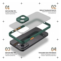 Чохол до мобільного телефона Armorstandart Frosted Matte Tecno Spark 10 4G (KI5q) Dark Green (ARM70498)