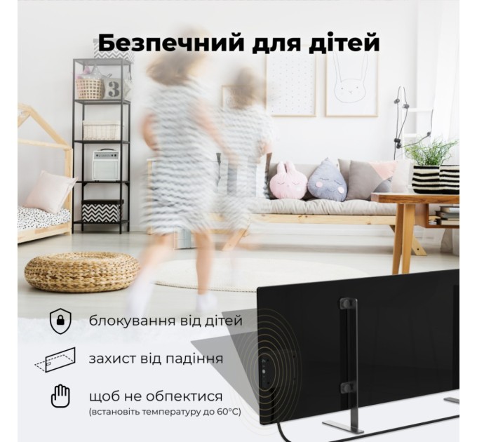 Обігрівач AENO Eco Smart GH4S LED Black (AGH0004S)