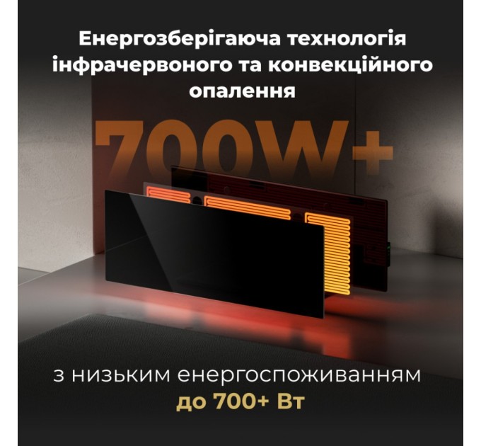 Обігрівач AENO Eco Smart GH4S LED Black (AGH0004S)