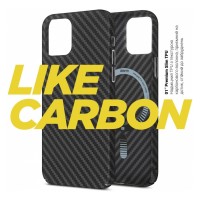 Чохол до мобільного телефона Armorstandart LikeCarbon MagCase Apple iPhone 15 Black (ARM69289)