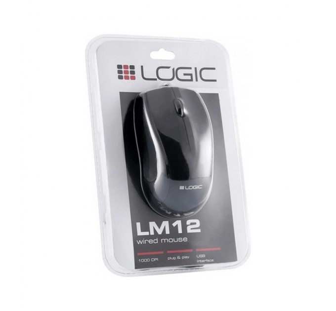 Мишка Logic concept LM-12 USB Black (M-LC-LM12)