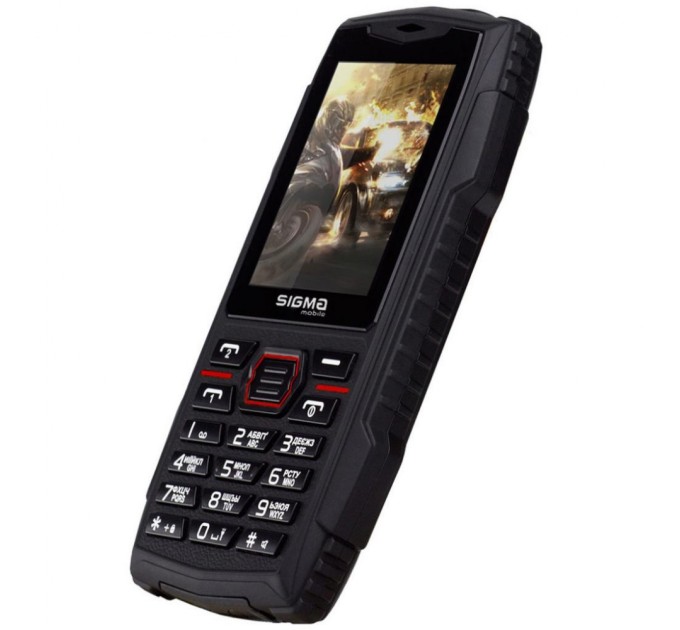 Мобільний телефон Sigma X-treme AZ68 Black Red (4827798374924)
