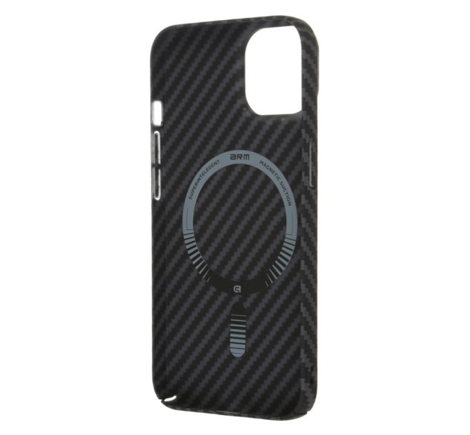 Чохол до мобільного телефона Armorstandart LikeCarbon MagCase Apple iPhone 14 Black (ARM66363)