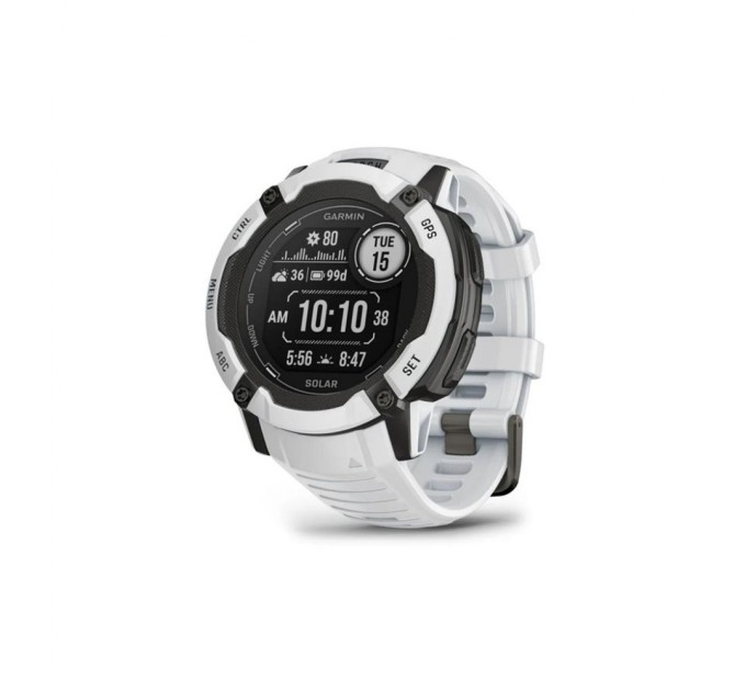 Смарт-часы Garmin Instinct 2X Solar, Whitestone, GPS (010-02805-04)