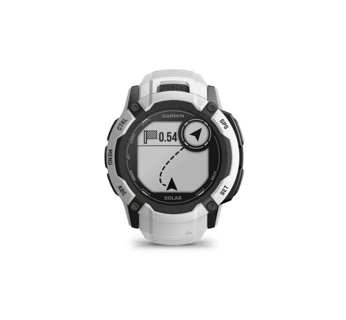 Смарт-годинник Garmin Instinct 2X Solar, Whitestone, GPS (010-02805-04)