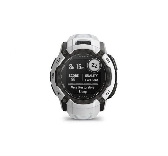 Смарт-годинник Garmin Instinct 2X Solar, Whitestone, GPS (010-02805-04)