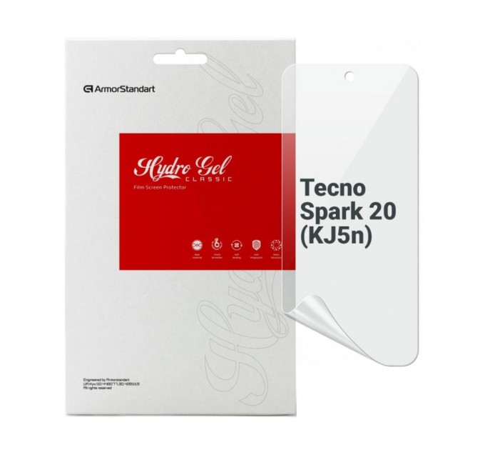 Плівка захисна Armorstandart Tecno Spark 20 (KJ5n) (ARM74566)