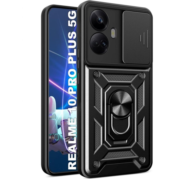 Чохол до мобільного телефона BeCover Military Realme 10 Pro Plus 5G Black (710022)