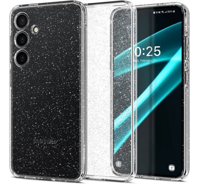 Чохол до мобільного телефона Spigen Samsung Galaxy S24, Liquid Crystal Glitter, Crystal Quartz (ACS07345)