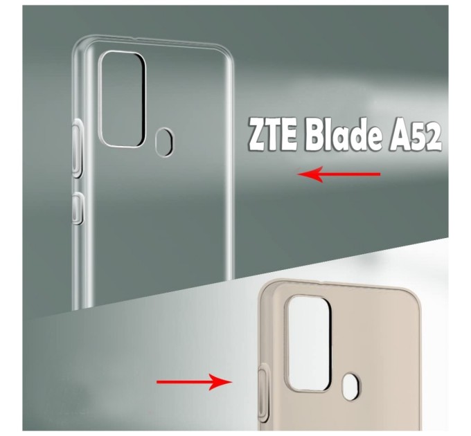 Чохол до мобільного телефона BeCover ZTE Blade A52 Transparancy (708942)