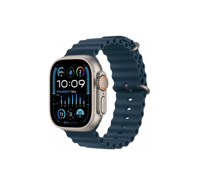 Смарт-часы Apple Watch Ultra 2 GPS + Cellular, 49mm Titanium Case with Blue Ocean Band (MREG3UL/A)