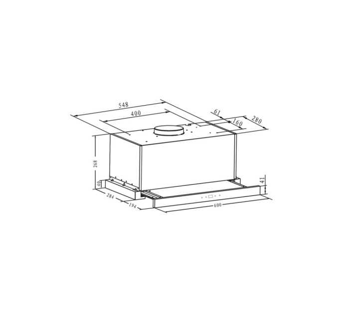 Витяжка кухонна Hansa OTP66511BGH