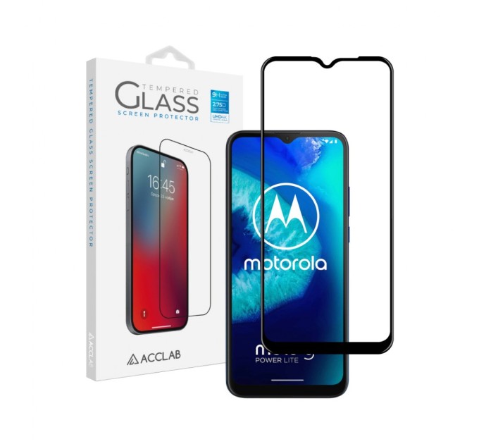 Стекло защитное ACCLAB Full Glue MOTO G8 Power Lite (1283126509056)