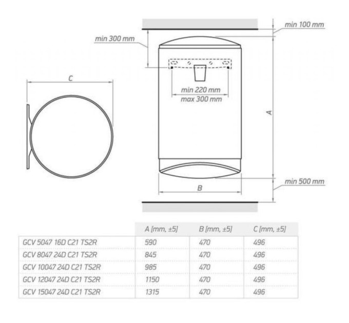 Бойлер Tesy GCV 504716D C21 TS2RC