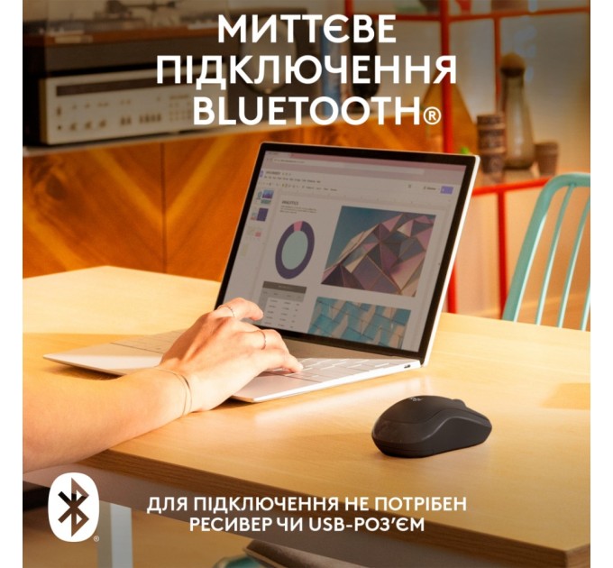 Мышка Logitech M240 Silent Wireless Graphite (910-007119)