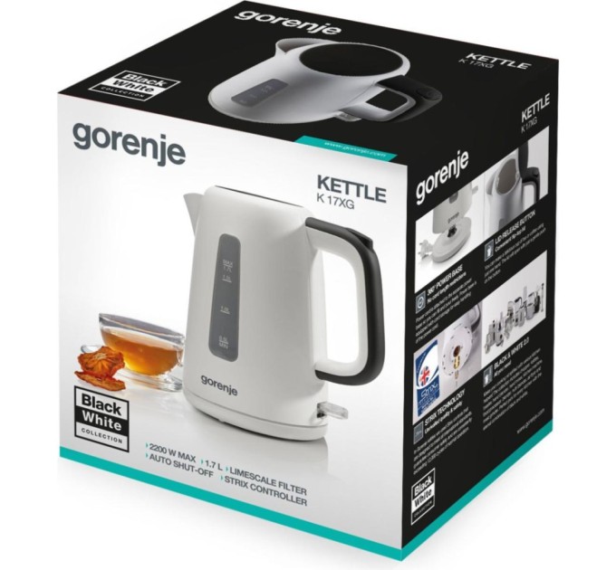 Електрочайник Gorenje K 17 XG (K17XG)