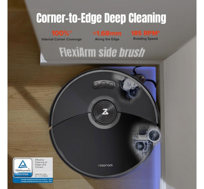 Пилосос Roborock S8 MaxV Ultra Black (S8MVU52-00)