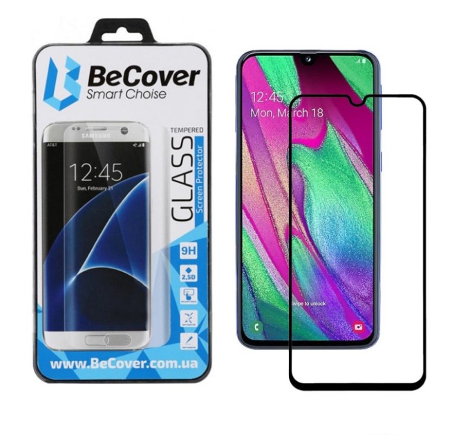 Скло захисне BeCover Samsung Galaxy A40 SM-A405 Black (703802)