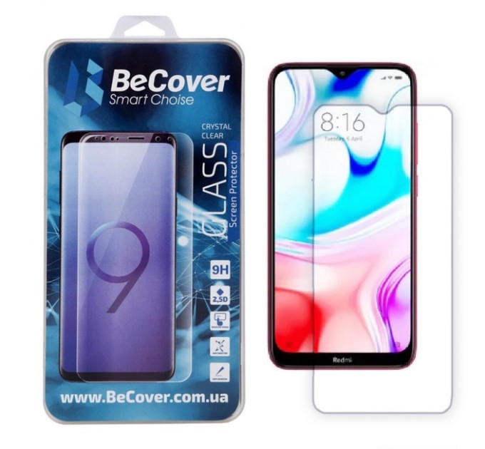 Скло захисне BeCover Xiaomi Redmi 8 Crystal Clear Glass (704159)