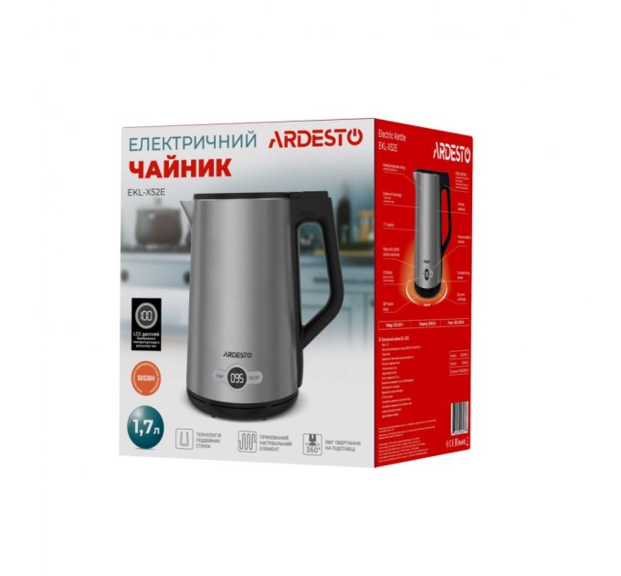 Електрочайник Ardesto EKL-X52E