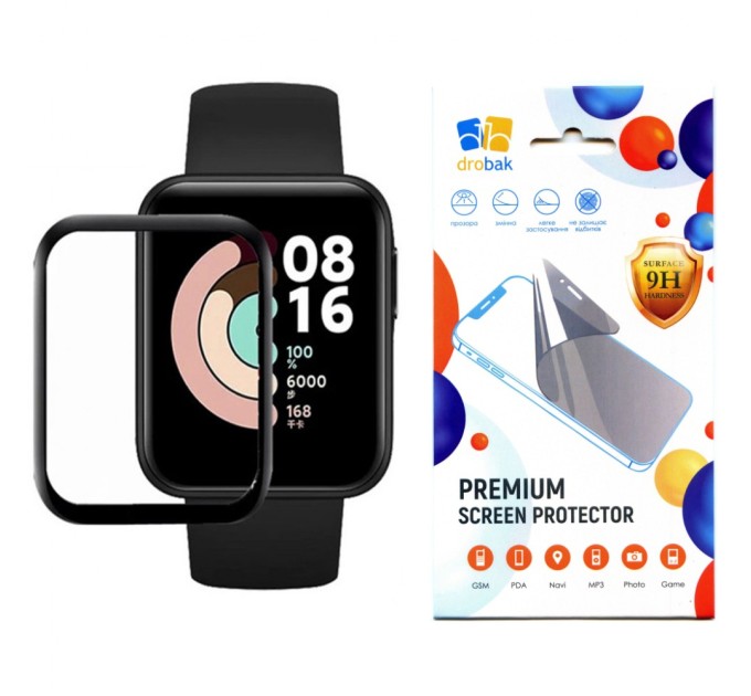 Стекло защитное Drobak OPPO Watch Free Black Frame A+ (313178)