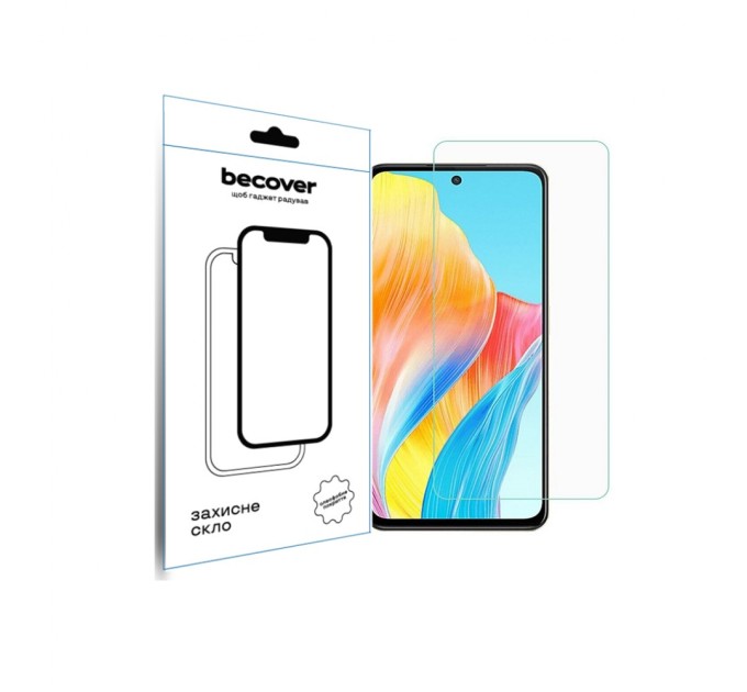 Скло захисне BeCover Oppo A98 5G 3D Crystal Clear Glass (709773)