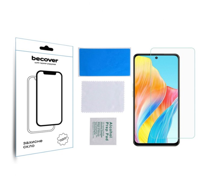 Скло захисне BeCover Oppo A98 5G 3D Crystal Clear Glass (709773)