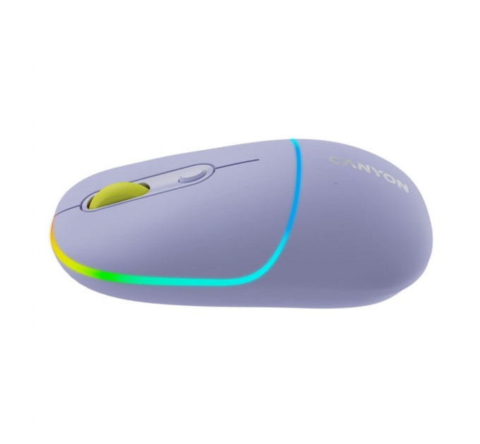 Мишка Canyon MW-22 Dual Band RGB Wireless Mountain Lavender (CNS-CMSW22ML)