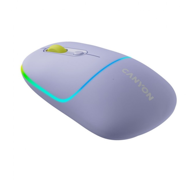 Мишка Canyon MW-22 Dual Band RGB Wireless Mountain Lavender (CNS-CMSW22ML)