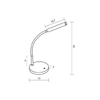 Настільна лампа Eurolamp LED-TLD-5W(white)