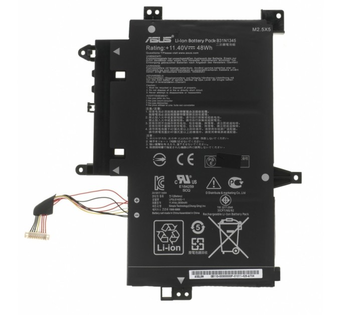 Акумулятор до ноутбука ASUS Transformer TP500LA B31N1345, 4200mAh (48Wh), 3cell, 11.4V (A47567)