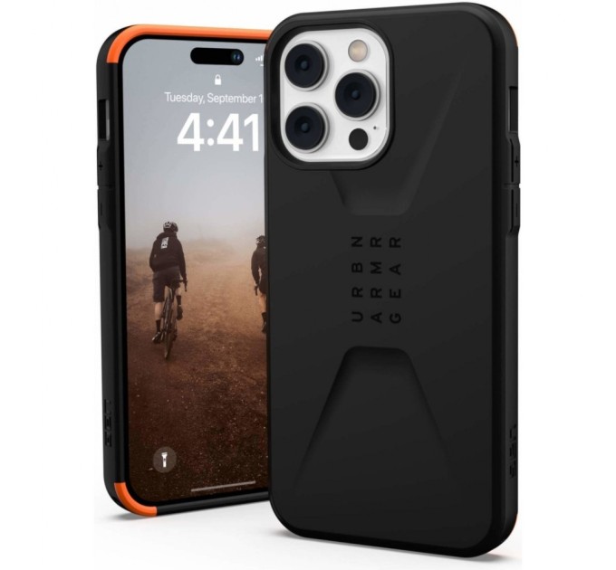 Чохол до мобільного телефона UAG Apple iPhone 14 Pro Max Civilian, Black (114043114040)