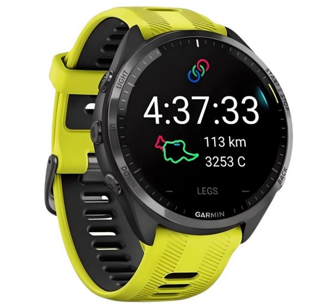 Смарт-годинник Garmin Forerunner 965, Amp Yellow, GPS (010-02809-12)