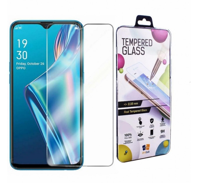 Скло захисне Drobak OPPO A12 (Tempered glass) (222206) (222206)