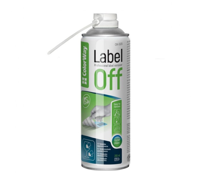 Спрей для очистки ColorWay aerosol LABEL OFF 200мл (CW-3320)