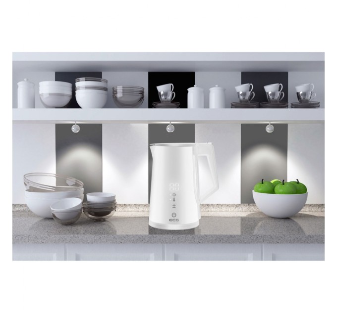 Електрочайник ECG RK 1893 Digitouch White