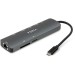 Концентратор Vinga USB-C 3.1 to HDMI+RJ45_1Gbps+3xUSB3.0+SD/TF+PD100W (VHYC8)