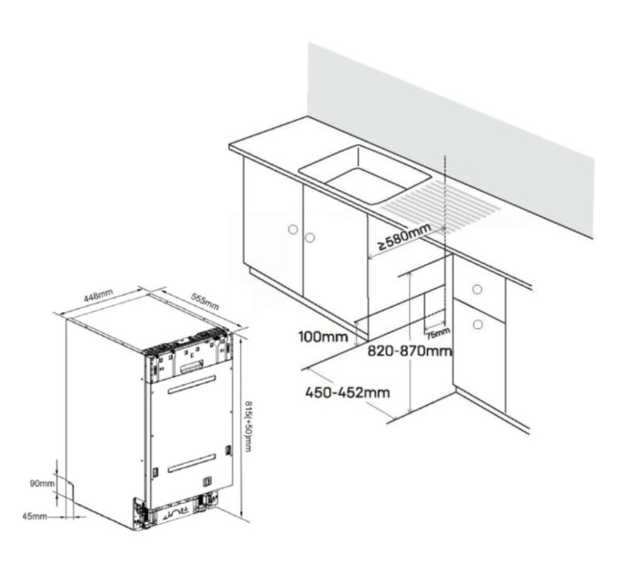 Посудомийна машина Edler EBD-6020P