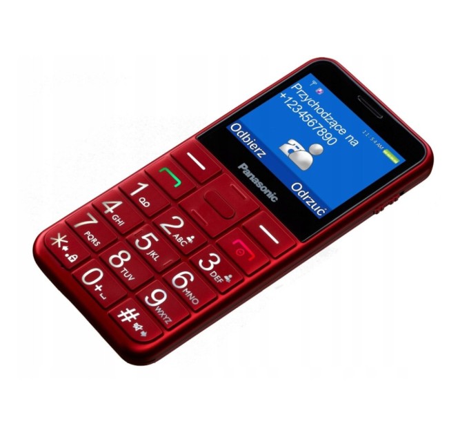 Мобільний телефон Panasonic KX-TU155 Red (KX-TU155EXRN)